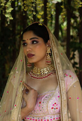 Pink Panelled Gota LehengaIMG_0425 copy